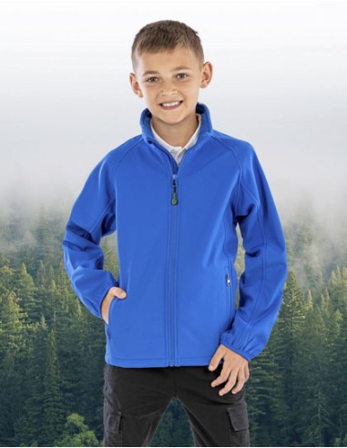RES-R901Y-Recycled 2-Layer Printable Youth Softshell Jacket